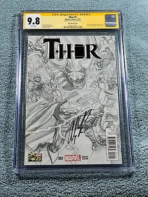 Buy THOR #1 CGC 9.8 WP Jane Foster Alex Ross Signed Limited 1 For 300 Sketch Variant • 326.49£