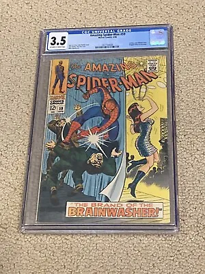 Buy Amazing Spider-Man 59 CGC 3.5 OW/White Pages (1st Mary Jane Watson Cover!!) • 98.67£