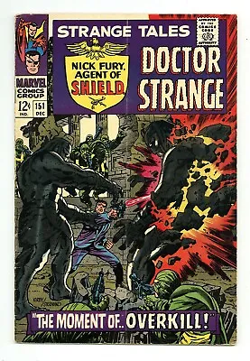 Buy Strange Tales #151 4.0 1st Steranko Marvel Art Ow Pages 1966 • 24.09£