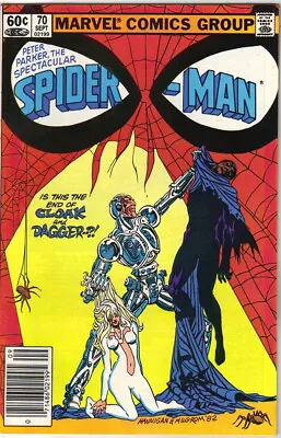 Buy The Spectacular Spider-Man Comic Book #70 Cloak & Dagger 1982 FINE+ • 3.15£