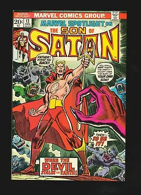 Buy Marvel Spotlight #13, VF+ 8.5, Son Of Satan Origin Revealed • 48.77£