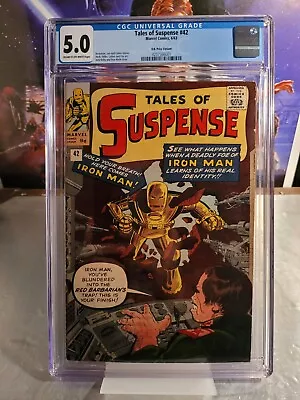 Buy Tales Of Suspense #42 CGC 5.0 FN Marvel 1963 • 345£