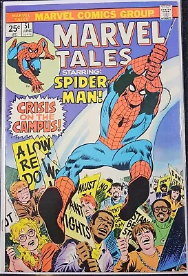 Buy Marvel Tales #51 Marvel 1974 ✨7.5 VF-✨ Crisis On The Campus *Combined Shipping*  • 3.20£