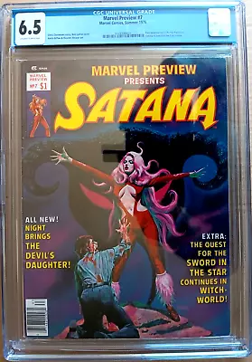 Buy MARVEL PREVIEW #7 CGC 6.5 OW-W 1976 CLAREMONT & Giffen 1st ROCKET RACOON. SATANA • 207.79£