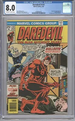 Buy Daredevil 131 CGC 8.0 (Marvel/MCU) 1st Appearance & Origin Of Bullseye!🔥 • 239.06£