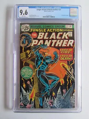 Buy Jungle Action 21 CGC 9.6 WP Black Panther KKK 1976 • 275.92£