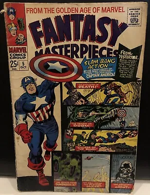 Buy FANTASY MASTERPIECES #5 Comic Marvel Comics Silver Age Captain America 1966 2.0 • 12.41£