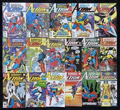 Buy Action Comics #584-600 COMPLETE John Byrne RUN - 1987 DC Comics - Superman • 40.02£