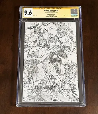 Buy Wonder Woman #750 Cover G Signed By Jim Lee 38/100 9.6 • 174.76£