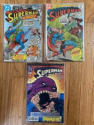 Buy DC Superman Comics #310 & #328 (1977) Along W/action Comics #715 (1995) • 10.24£