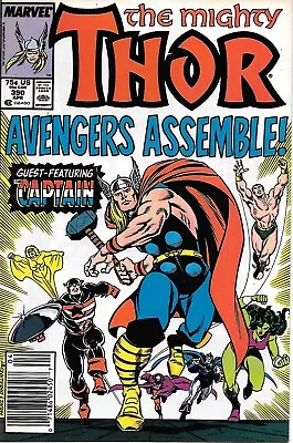 Buy The Mighty Thor #390 1st Captain America Lifts Mjolnir Newsstand Edition • 14.38£