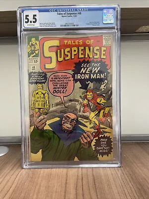 Buy Tales Of Suspense #48 - Marvel 1963 CGC 5.5 New Iron Man Armor • 475.79£
