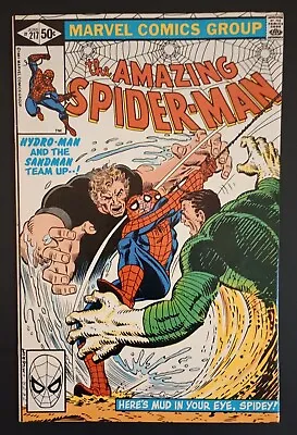Buy Amazing Spider-Man #217 (Hydro-man Sandman Team-up!) 1981 • 8.85£