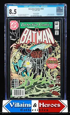 Buy Detective Comics #525 ~ CGC 8.5 ~ Newsstand Ed ~ Killer Croc! ~ DC Comics (1983) • 63.95£