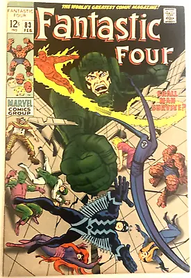 Buy Fantastic Four # 83. Feb. 1969.  2nd Franklin Richards.  Jack Kirby-cover. Fn/vf • 39.99£