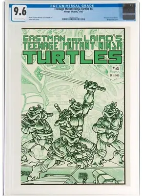 Buy Teenage Mutant Ninja Turtles #4 (Mirage Studios, 1985) CGC NM+ 9.6 Off-white To  • 1,295£
