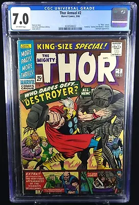 Buy Thor Annual #2 Cgc 7.0 1st Issue Destroyer Jack Kirby • 95.94£