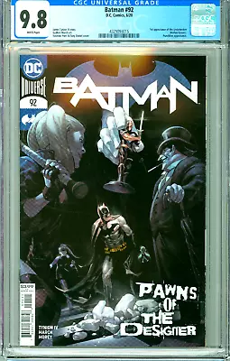 Buy BATMAN #92 CGC 9.8 WP 1st UNDERBROKER Harlan Graves MODERN Age DC COMICS 2020 • 39.12£