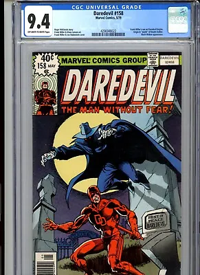 Buy CGC 9.4 Daredevil #158 Frank Miller, Origin & Death Of Death-Stalker • 301.60£