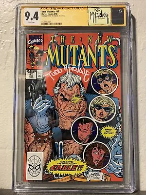 Buy New Mutants #87 CGC SS 9.4 Signed By Todd McFarlane (Marvel, 1990) 1st Cable App • 356.21£