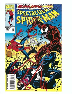 Buy Spectacular Spider-Man 202, NM- 9.2, 1993, Max Carnage 9 Of 14, Sal Buscema • 9.60£