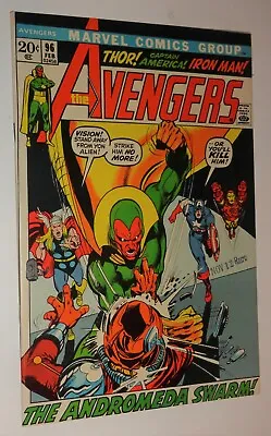 Buy Avengers #96 Neal Adams Classic Cool Vision Cover Nm 9.2/9.4 White 1972 High Gra • 190.29£