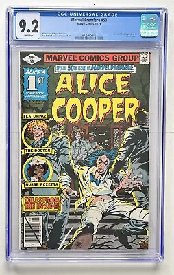 Buy Marvel Premiere #50 CGC 9.6, 1st Appearance Of Alice Cooper In Comics (1979) • 5.50£