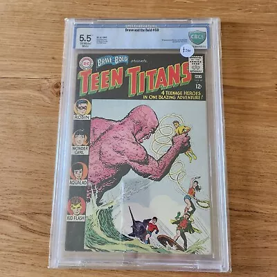 Buy BRAVE And The BOLD #60 - 1st App Wonder Girl (Donna Troy) - CGC Grade 5.5 • 260£