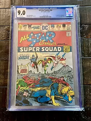 Buy All-Star Comics #58 CGC 9.0 WHITE PAGES - KEY 1st Appearance Of Power Girl • 312.29£