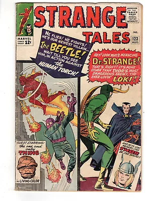 Buy Strange Tales #123 (1964) - Grade 4.5 - 1st Appearance Of The Beetle! • 158.32£