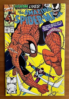 Buy Amazing Spider-Man #345 - Venom Returns NM 9.4  1st Carnage Symbiote 1991 • 11.93£