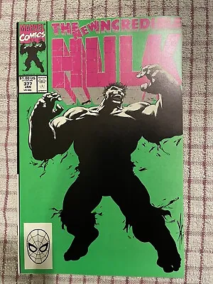 Buy INCREDIBLE HULK # 377 FIRST PRINT MARVEL COMICS First Professor Hulk 9.0-9.4 • 32.50£