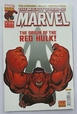 Buy The Mighty World Of Marvel #29 - Panini Comics Red Hulk Origin Dec 2011 VF 8.0 • 5.75£