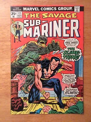 Buy SUB-MARINER #72 (1974) **Last Issue!** (FN++) *Super Bright, Colorful & Glossy!* • 5.53£