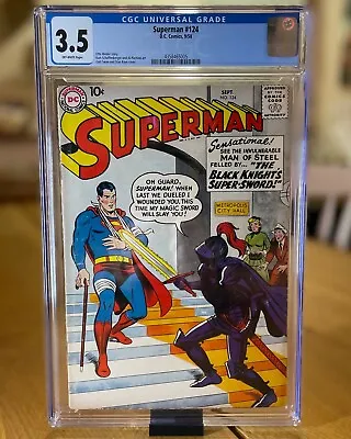 Buy Superman #124 (DC Comics, 1958) In CGC 3.5 – First DC Issue W/ Letters Column • 101.37£