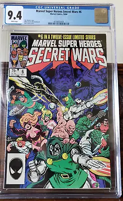 Buy Marvel Super Heroes Secret Wars #6 Marvel Comics 10/84 CGC 9.4 White Pages • 59.96£