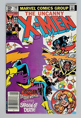 Buy Uncanny X-Men #148 Marvel Comics 1981 Newsstand Dazzler & Spider-Woman FN • 7.76£