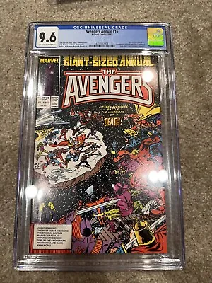 Buy GIANT SIZE ANNUAL AVENGERS  #16 Off White To White Cgc 9.6 Grade • 120.37£