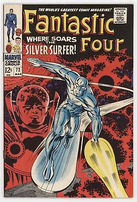 Buy Fantastic Four 72 Marvel 1968 FN VF Stan Lee Jack Kirby Silver Surfer Watcher • 174.76£