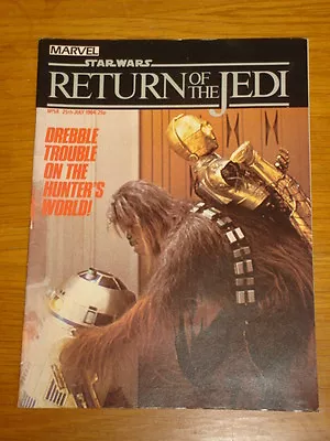 Buy Star Wars Return Of The Jedi #58 July 25 1984 British Weekly Comic • 3.99£
