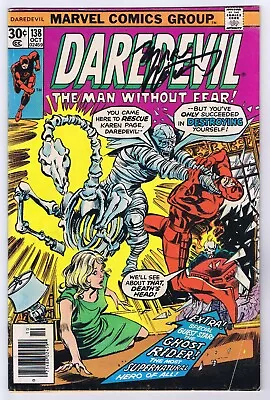 Buy Daredevil #138 GD Signed W/COA Marv Wolfman Ghost Rider App 1976 Marvel Comics • 23.71£