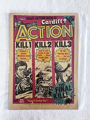 Buy ACTION #11 - 24/4/1976 - IPC - VG+ - Pre-ban! Hook Jaw/Dredger/Hellman • 3£