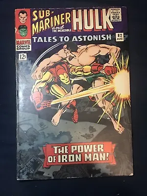 Buy Tales To Astonish #82 Sub-Mariner & The Incredible Hulk “The Power Of Iron Man!” • 11.88£