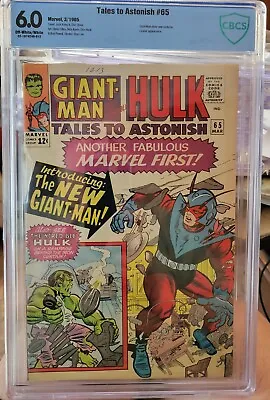 Buy Tales To Astonish #65 - Hulk & Giant-Man - Marvel - Jack Kirby CBCS 6.0 • 108.58£