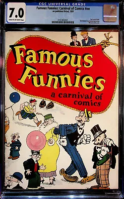 Buy Famous Funnies: Carnival Of Comics #nn CGC 7.0 2nd Comic Book Of All Time (Rare) • 8,763.19£