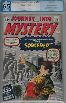 Buy Journey Into Mystery #78 -pgx 6.5 Fine+-1962 Marvel Dr Strange Prototype • 908.41£