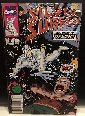 Buy Silver Surfer #43 Comic , Marvel Comics Newsstand • 4.51£