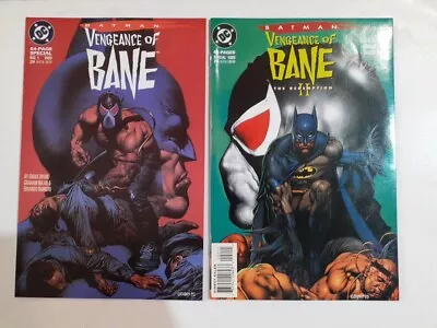 Buy Batman Vengeance Of Bane 1 & 2, 1st Prints, 1st Appearance Of Bane 1993/5 V.Fine • 99.99£