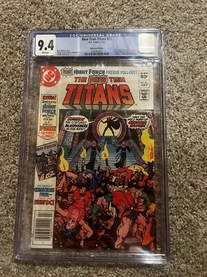 Buy New Teen Titans #21 CGC 9.4 1st Brother Blood Mother Mayhem -Newsstand • 63.96£