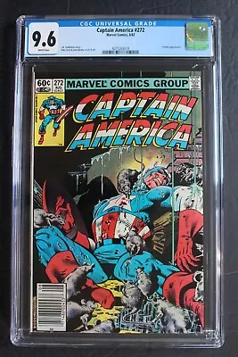 Buy Captain America #272 1st Whelan VERMIN 1982 Classic MIKE ZECK Newsstand CGC 9.6 • 104.61£